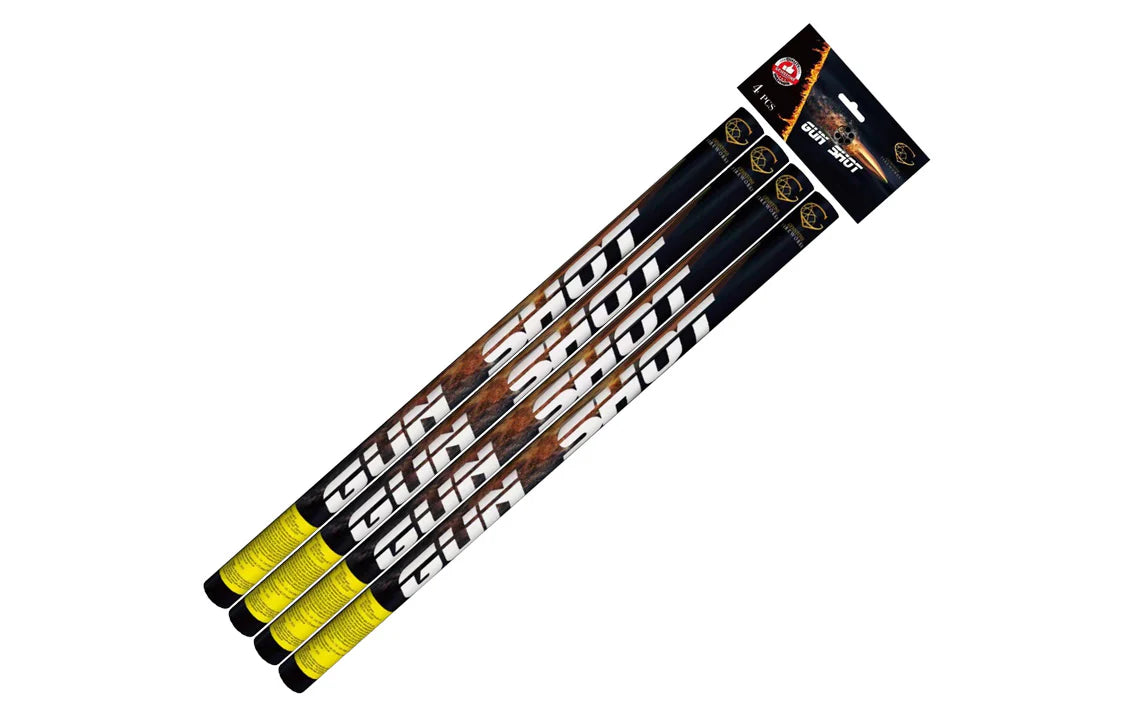 Gunshot Roman Candles Pack of 4