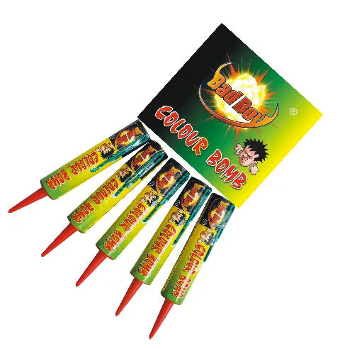 Colourbombs Single Shot Roman Candles Pack Of 5